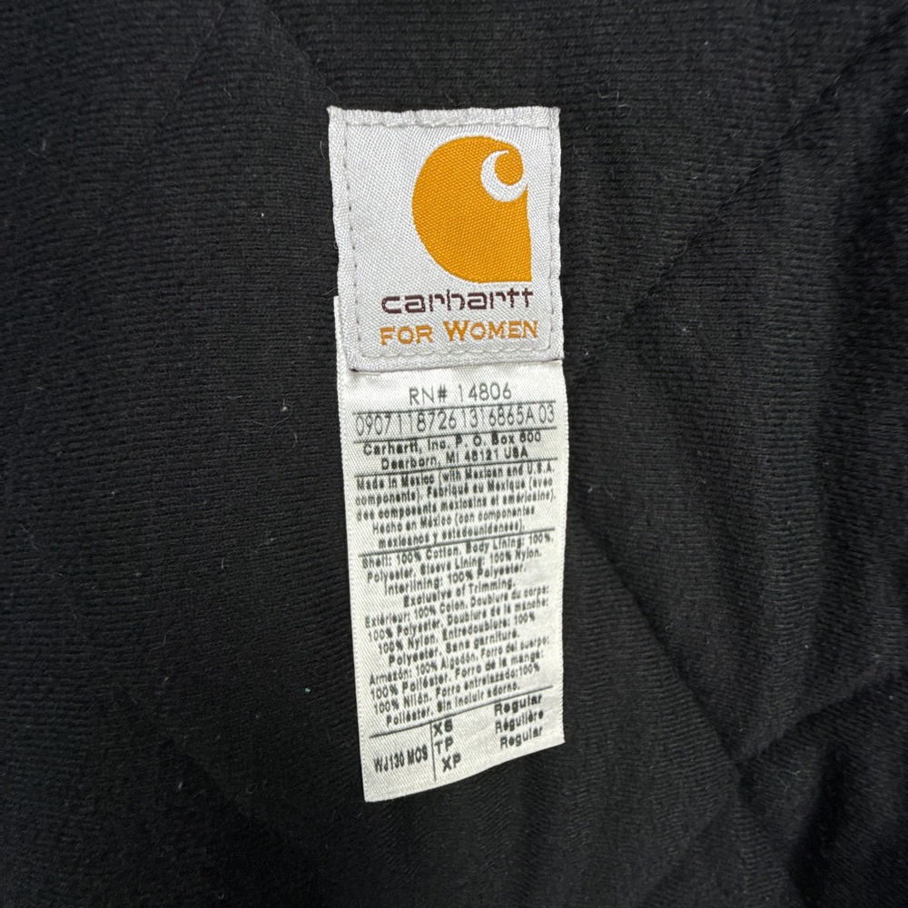 Carhartt Sandstone Active Jacket Quilt Lined Womens XS WJ130 MOS Moss Green - Picture 4 of 16